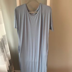 Midi Blue T-Shirt Dress